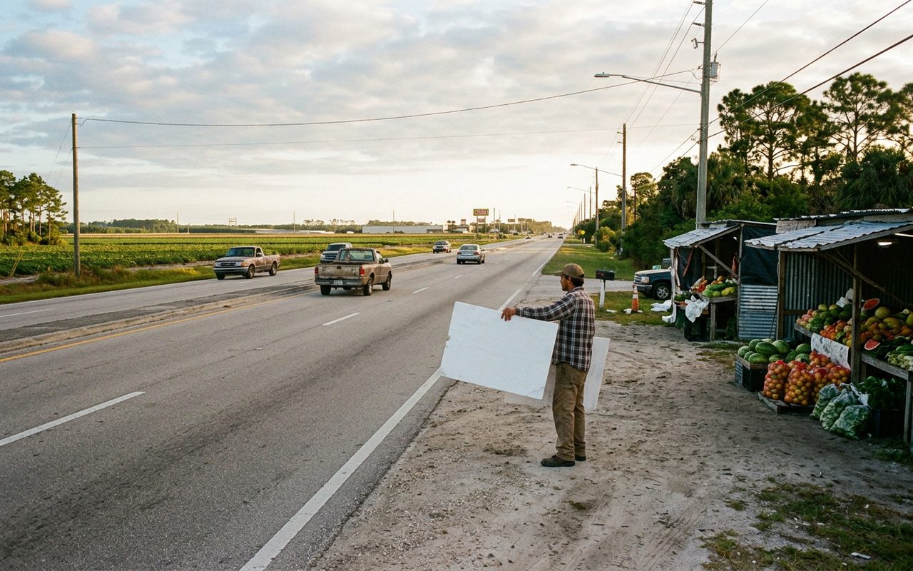 Street setting near Homestead, Miami-Dade County