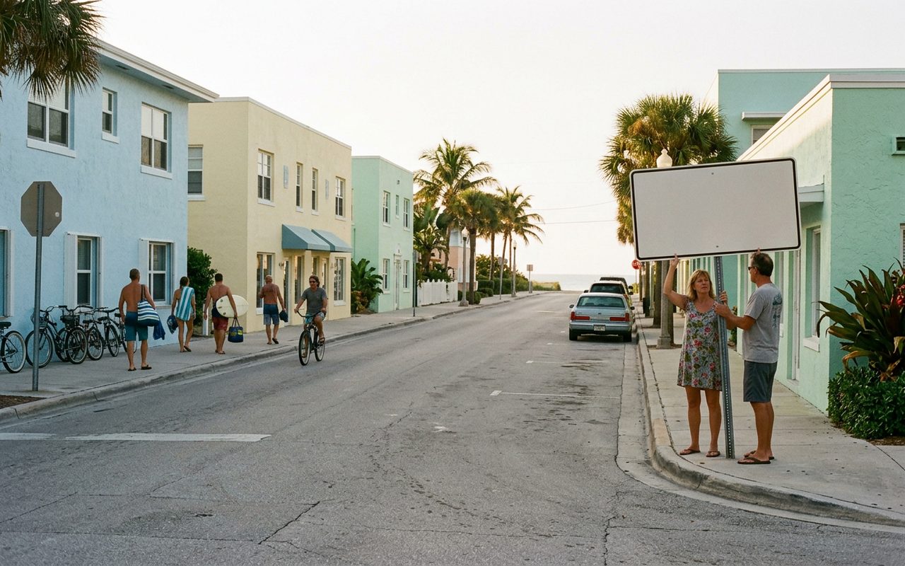 Street setting near Lake Park, Palm Beach County