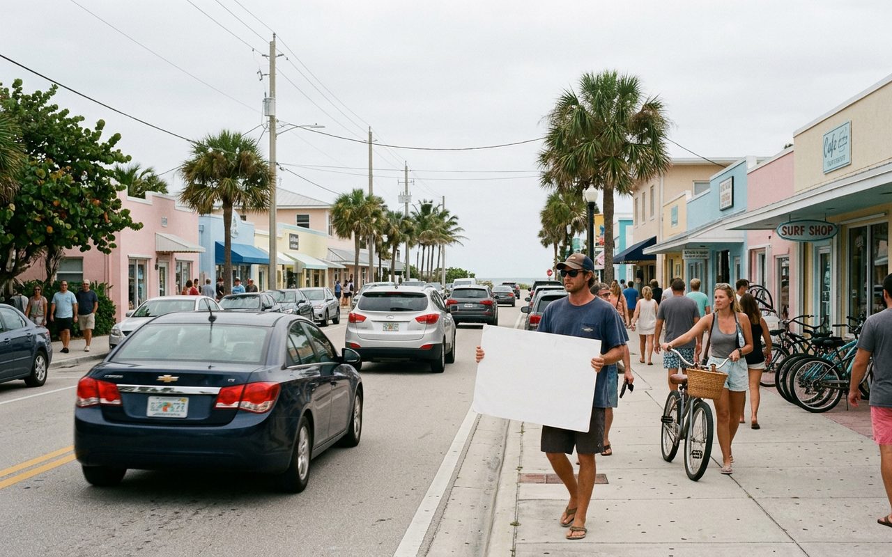 Street setting near Lantana, Palm Beach County