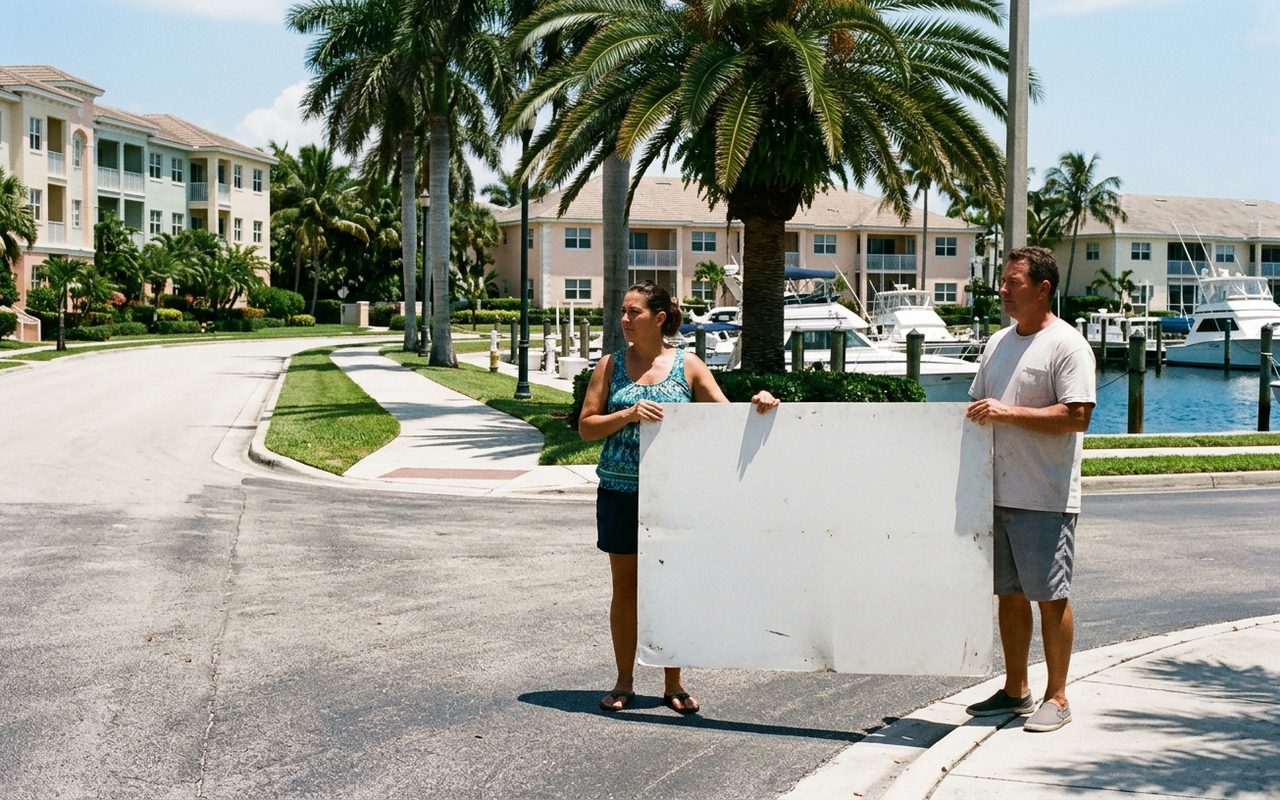 Street setting near South Palm Beach, Palm Beach County