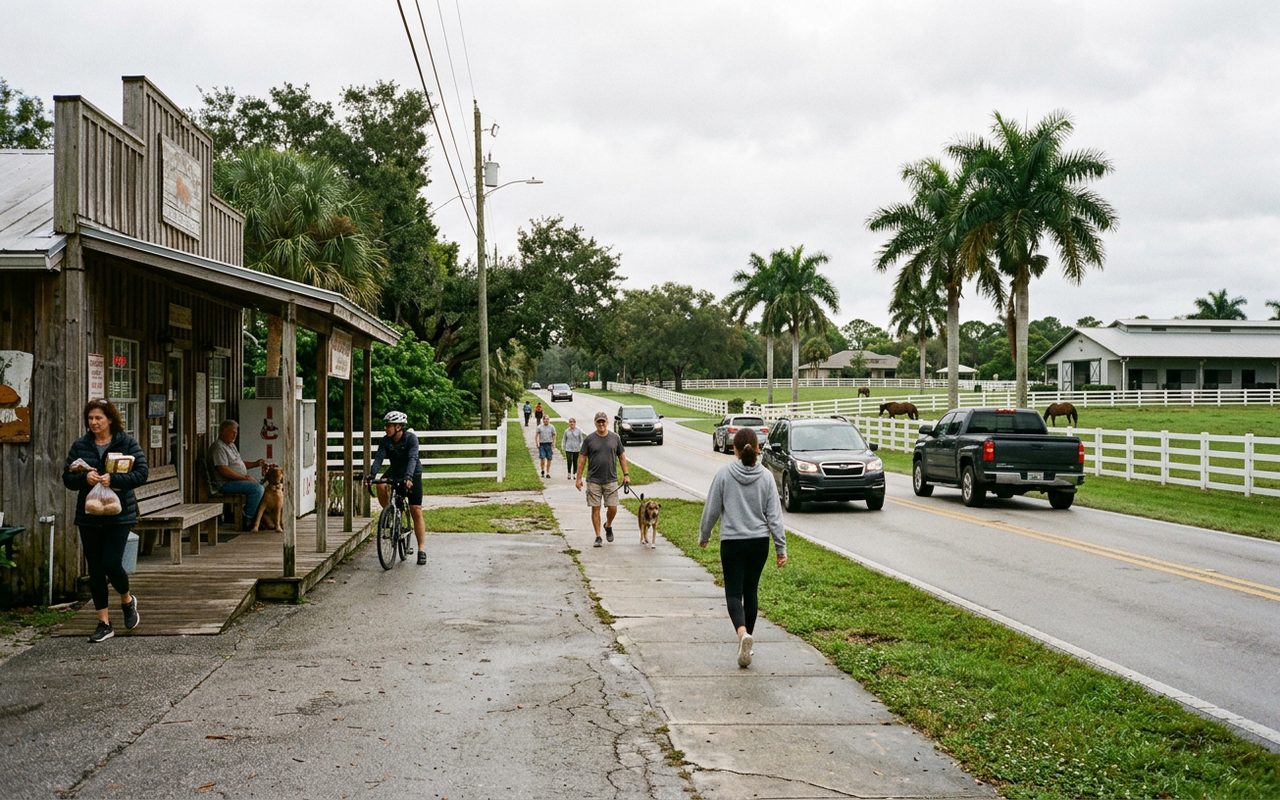 Street setting near Wellington, Palm Beach County