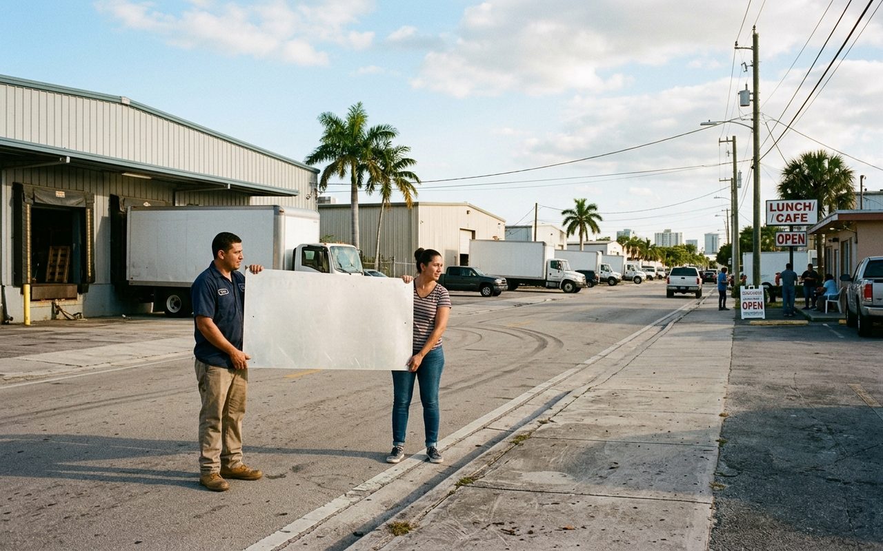 Street setting near Mangonia Park, Palm Beach County