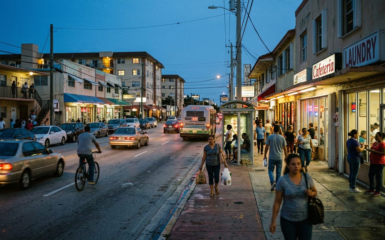 Street setting near Hialeah, Miami-Dade County