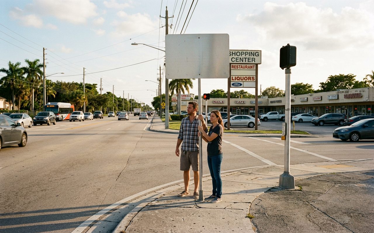 Street setting near South Miami, Miami-Dade County