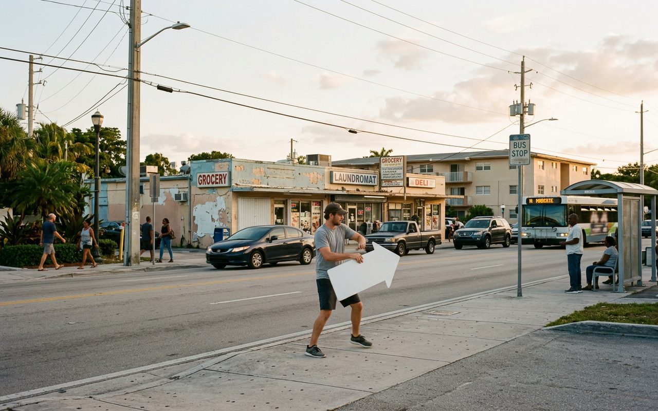 Street setting near Margate, Broward County