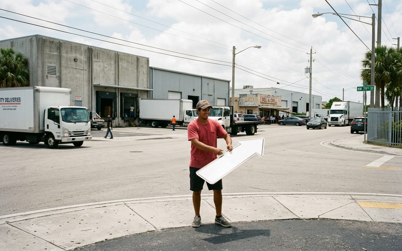 Street setting near Doral, Miami-Dade County
