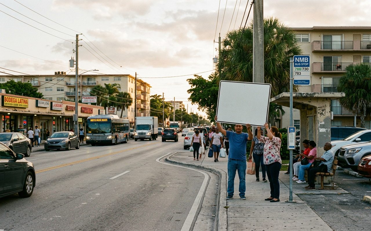 Street setting near North Miami Beach, Miami-Dade County