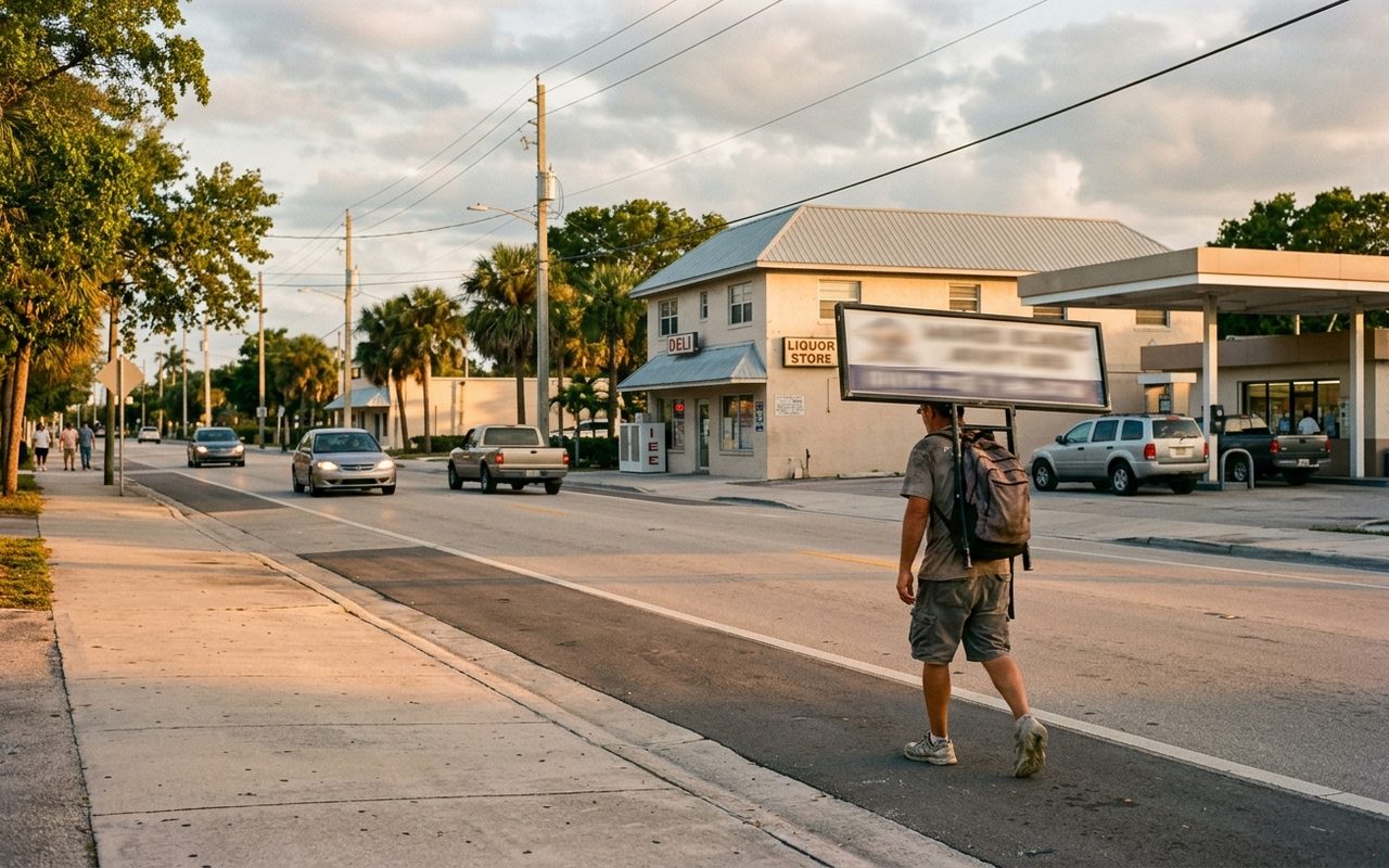 Street setting near Haverhill, Palm Beach County