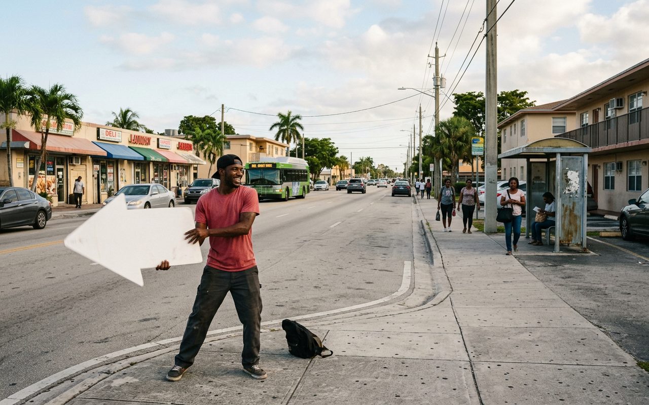 Street setting near Miami Gardens, Miami-Dade County