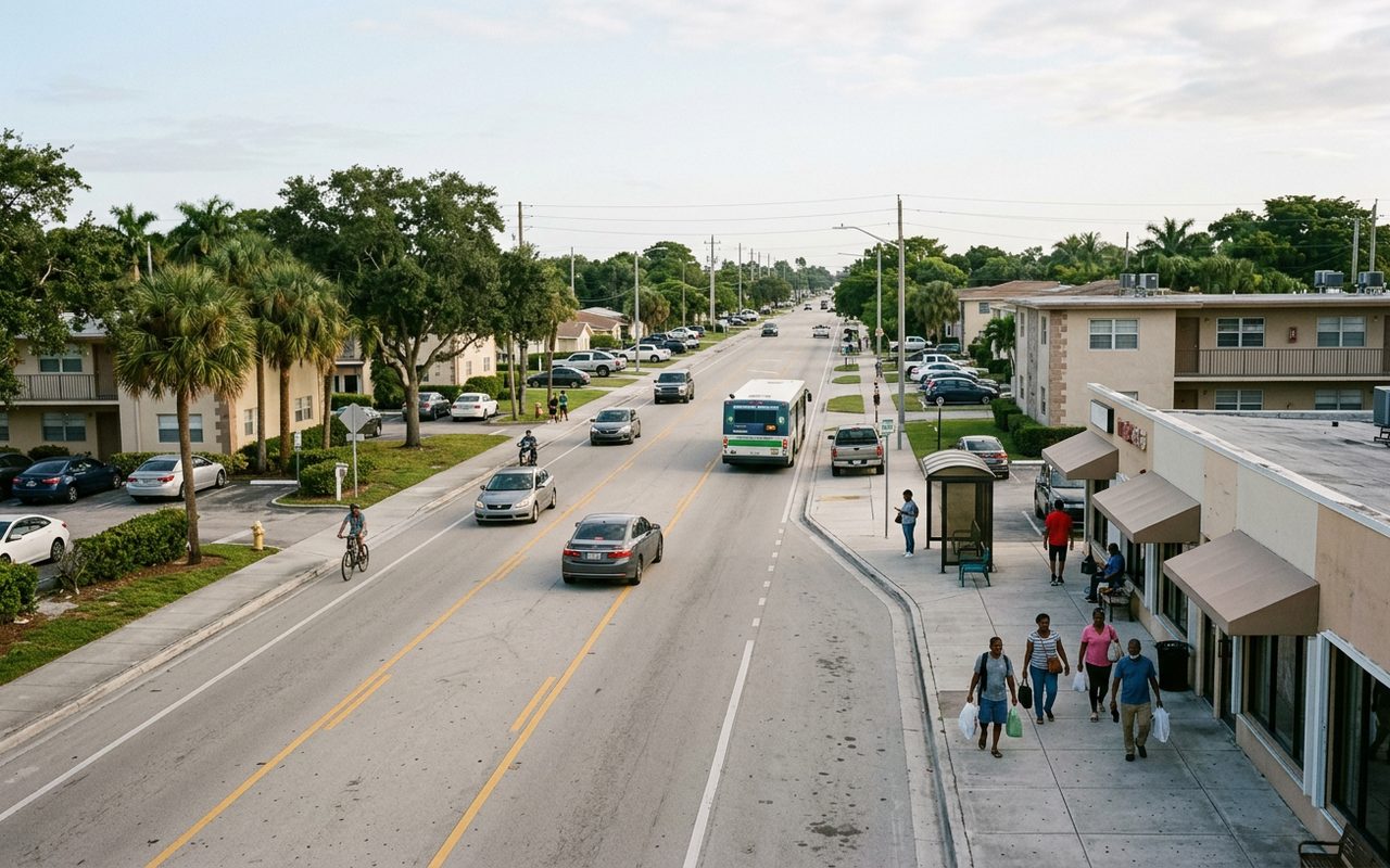 Street setting near Greenacres, Palm Beach County