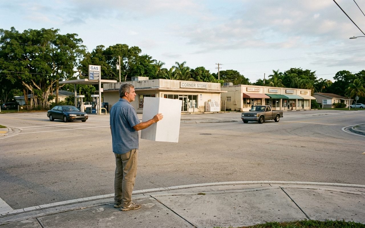 Street setting near Virginia Gardens, Miami-Dade County