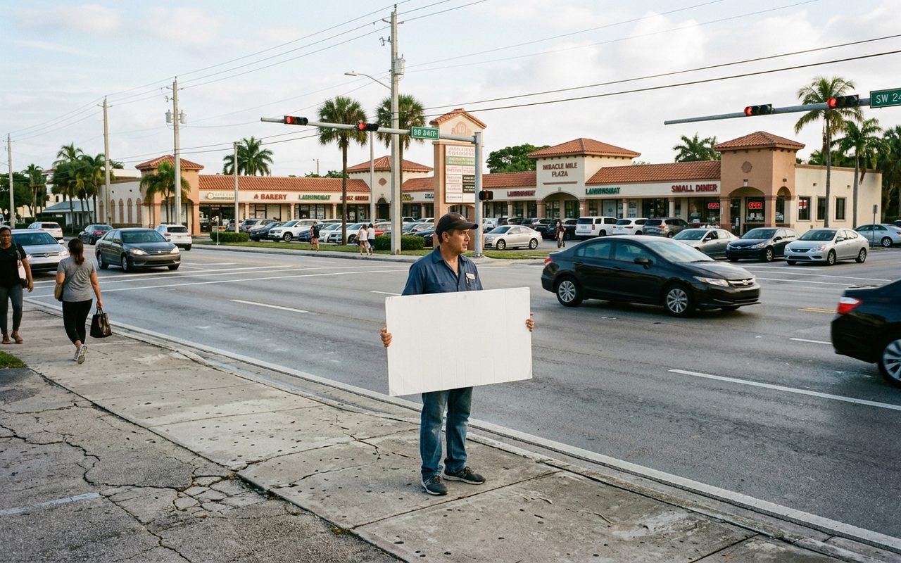 Street setting near Coral Gables, Miami-Dade County