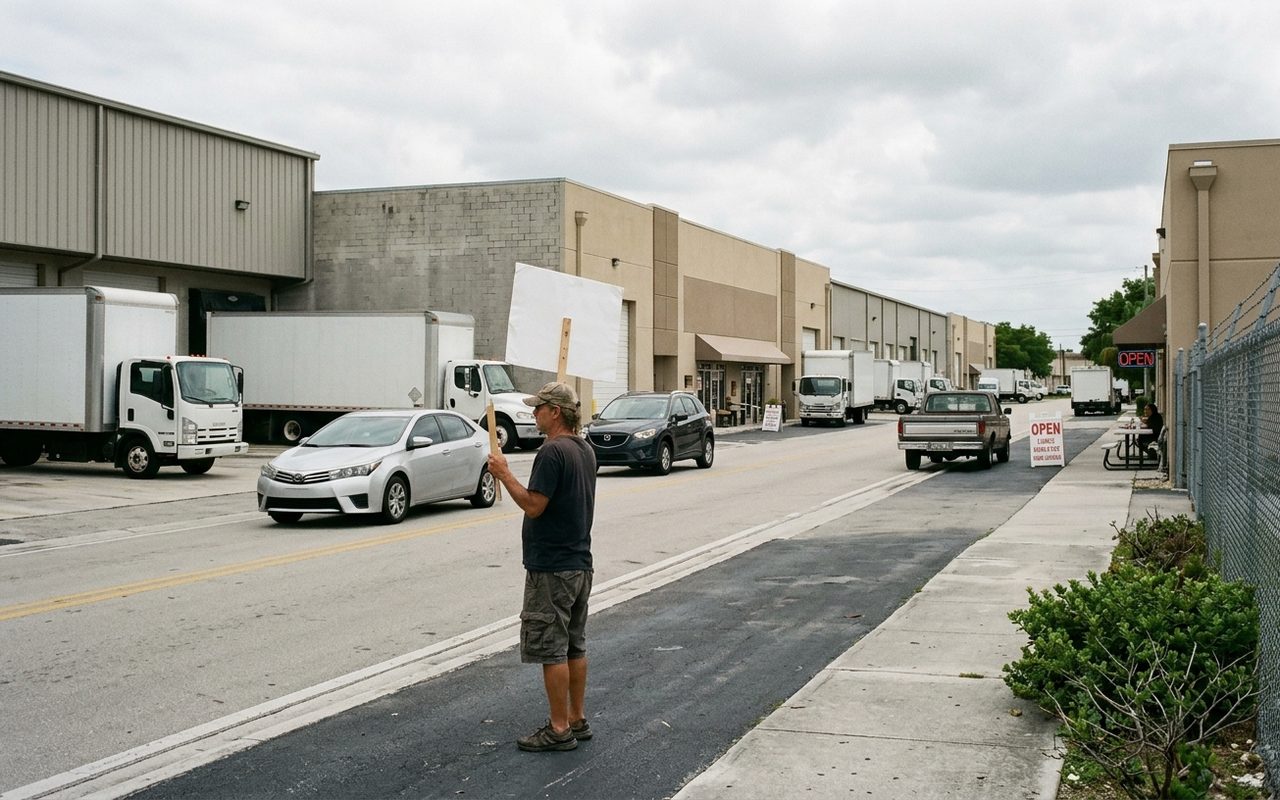 Street setting near Pembroke Park, Broward County