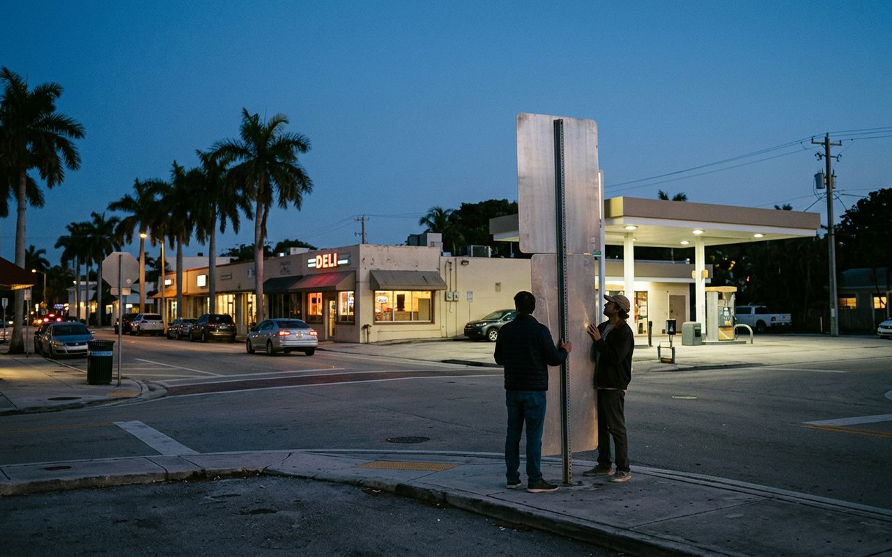 Street setting near Miami Shores, Miami-Dade County