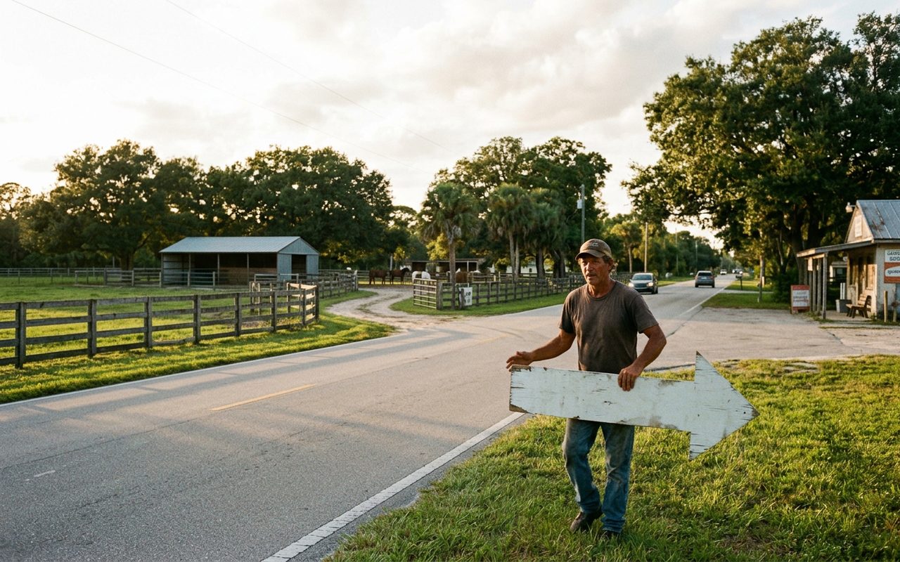Street setting near Loxahatchee Groves, Palm Beach County