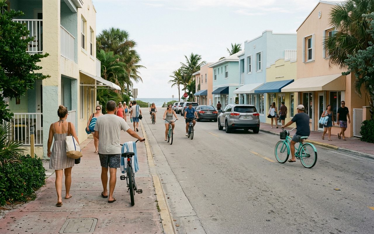 Street setting near Palm Beach Shores, Palm Beach County