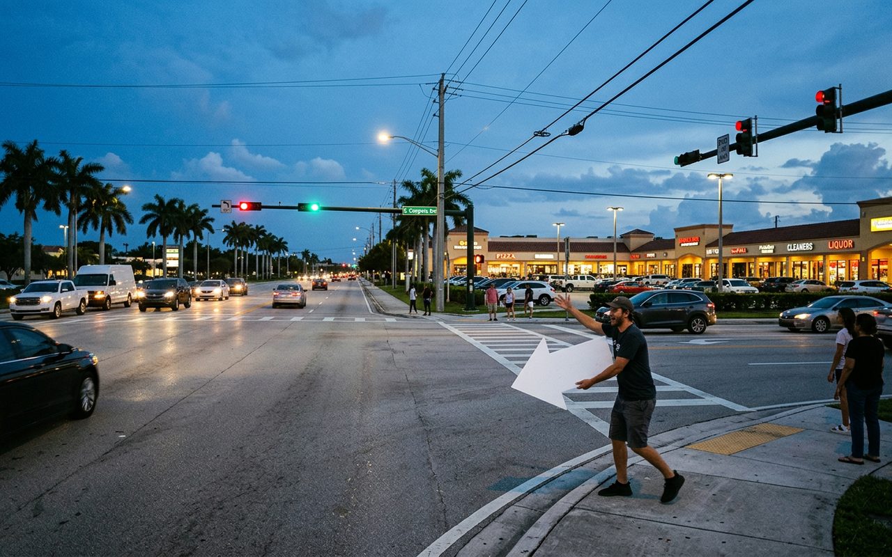 Street setting near Boynton Beach, Palm Beach County