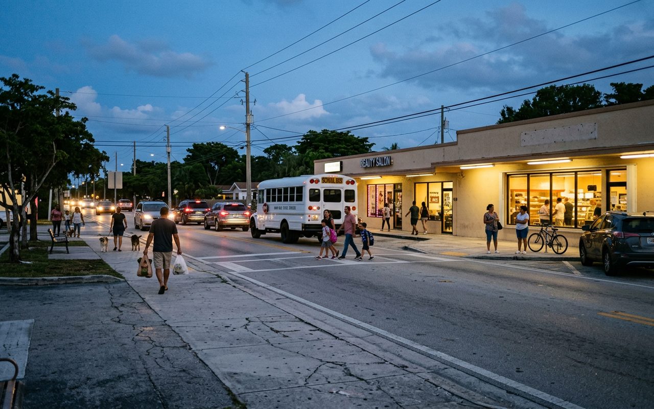 Street setting near Cutler Bay, Miami-Dade County