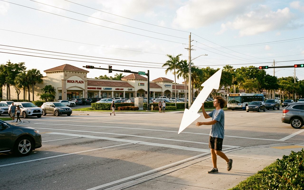 Street setting near Boca Raton, Palm Beach County