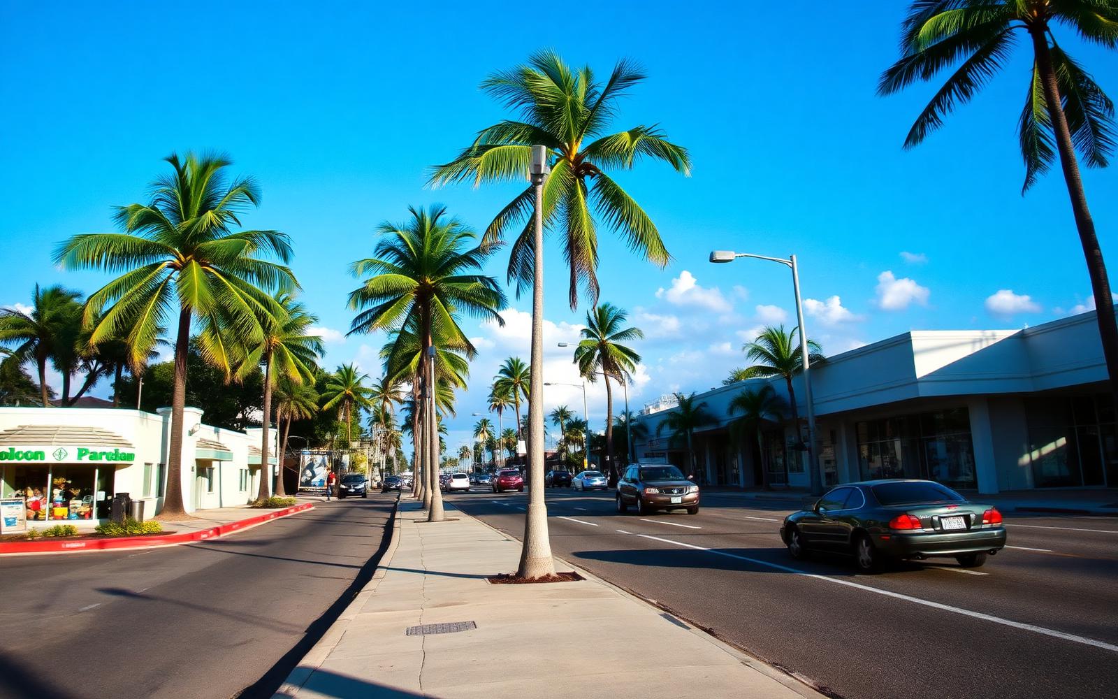 Restaurants business owner and customer in a clear South Florida arrival scene